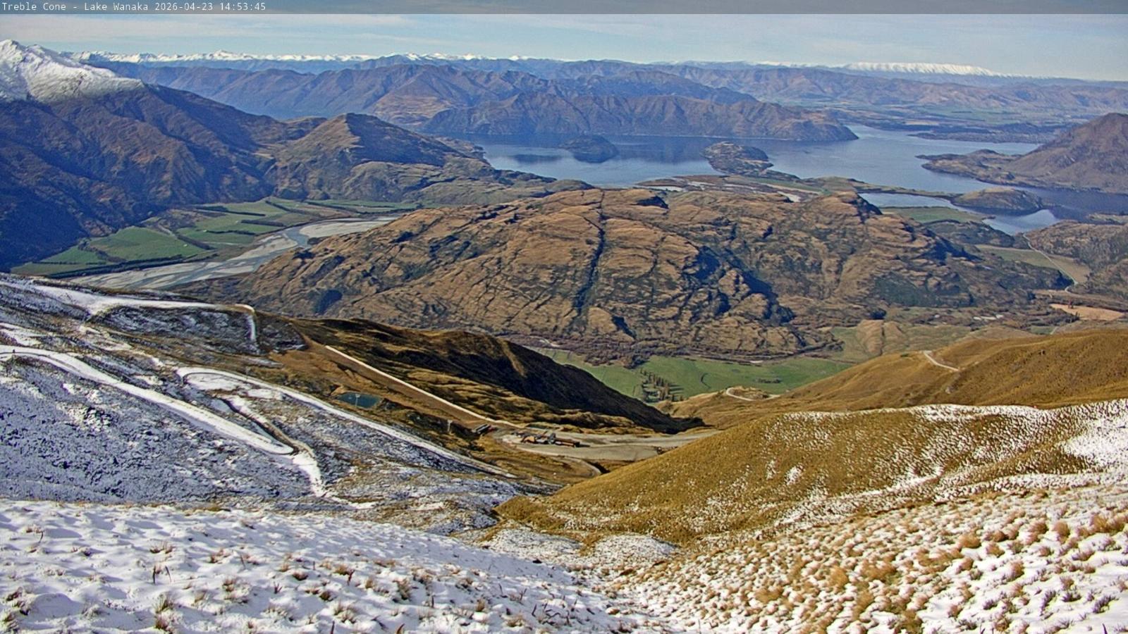 Webcam Treble Cone: Lake Wanaka view