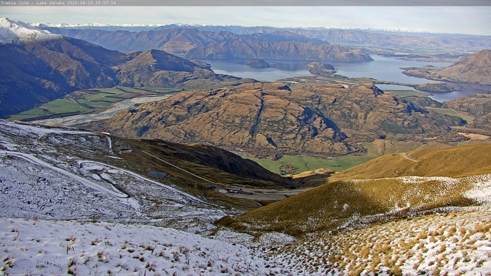 Webcam Treble Cone: Lake Wanaka view