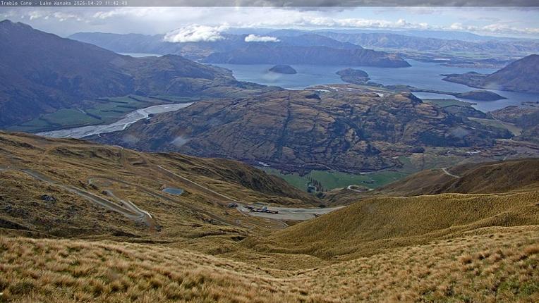 Webcam Treble Cone: Lake Wanaka view