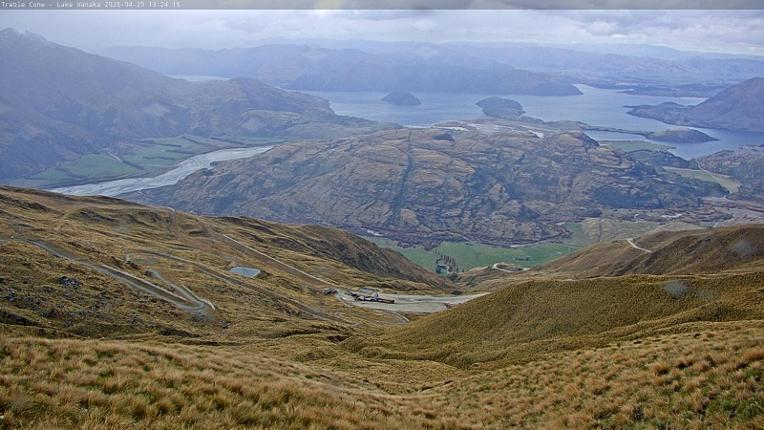 Webcam Treble Cone: Lake Wanaka view