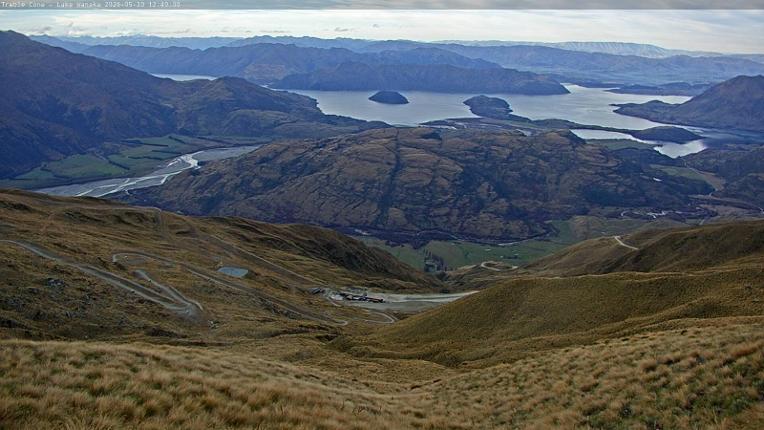 Webcam Treble Cone: Lake Wanaka view