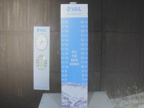 Webcam Vail: Mid-vail snow stake