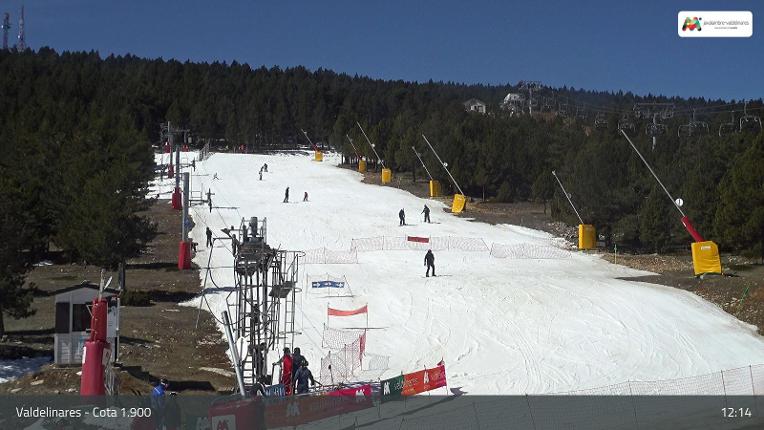 Webcam Valdelinares: Cota 1900 Pistas