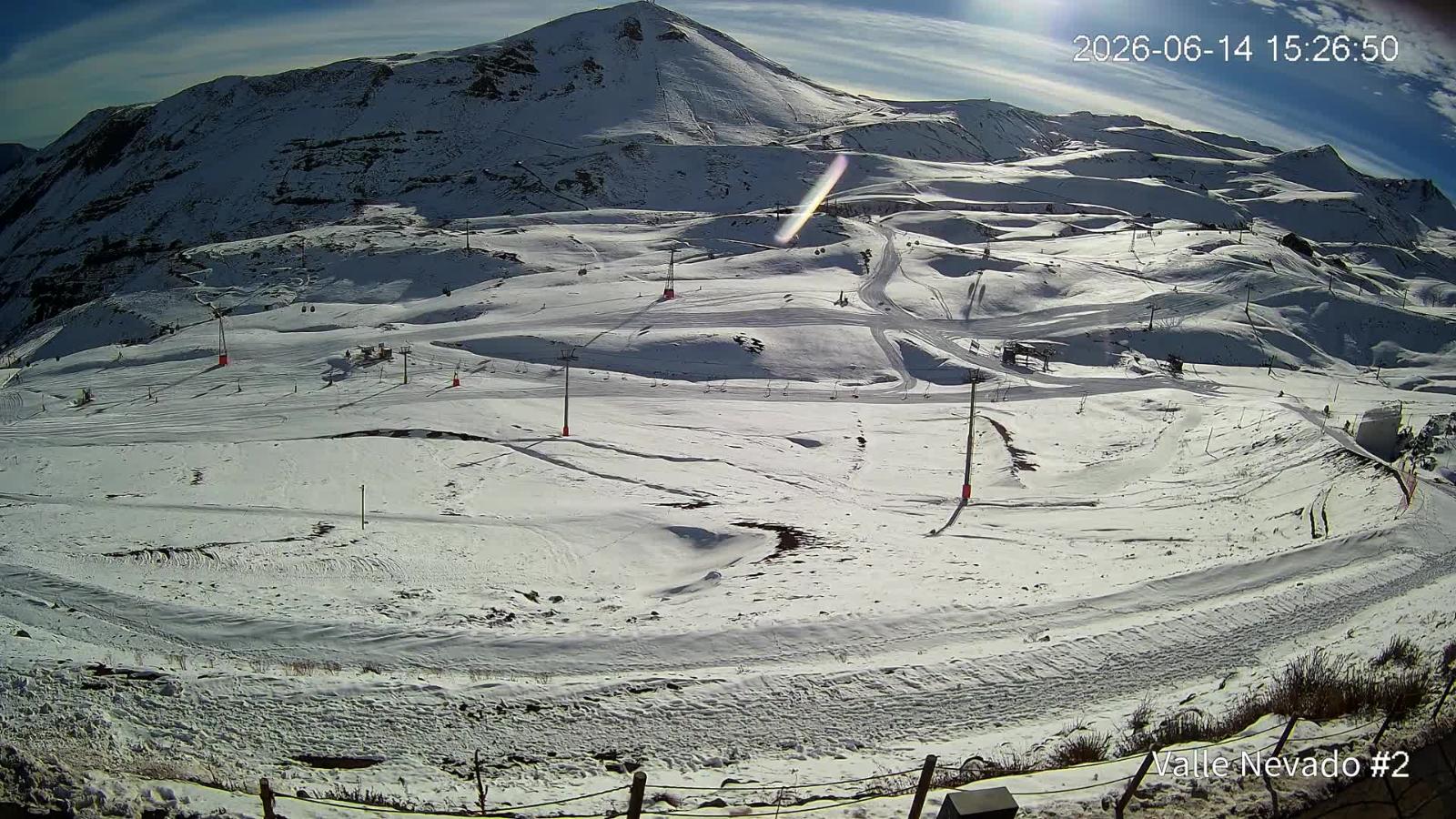 Webcam Valle Nevado: Vista Hotel Puerta del Sol