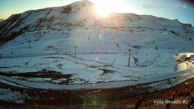 Webcam Valle Nevado: Vista Hotel Puerta del Sol