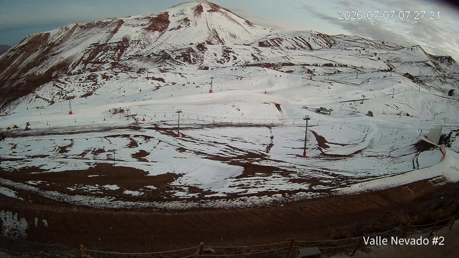 Webcam Valle Nevado: Vista Hotel Puerta del Sol