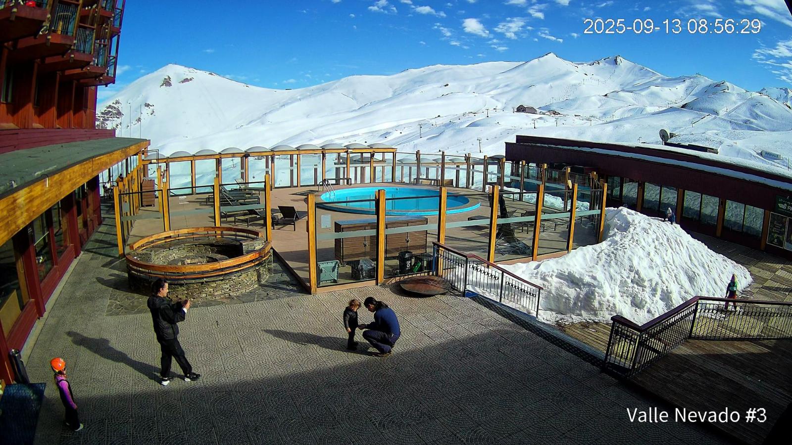 Webcam Valle Nevado: Vista Piscina