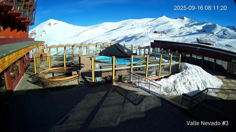 Webcam Valle Nevado: Vista Piscina