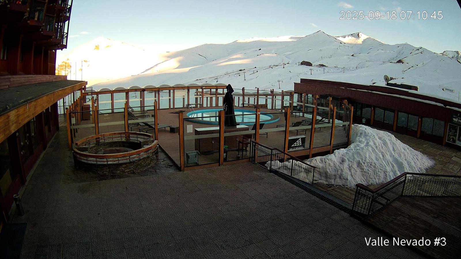 Webcam Valle Nevado: Vista Piscina