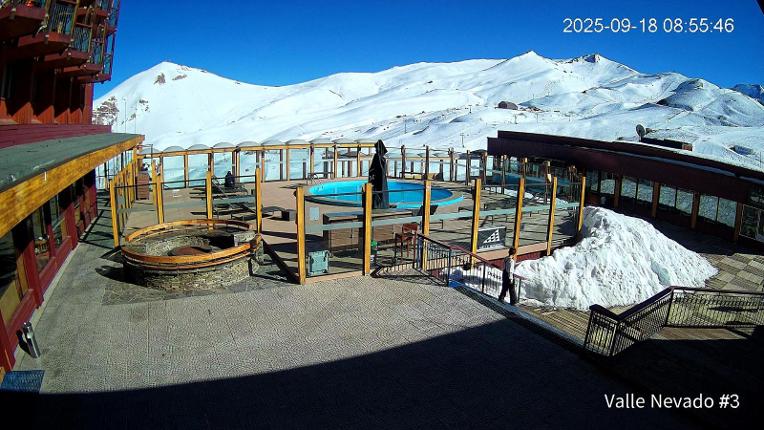 Webcam Valle Nevado: Vista Piscina