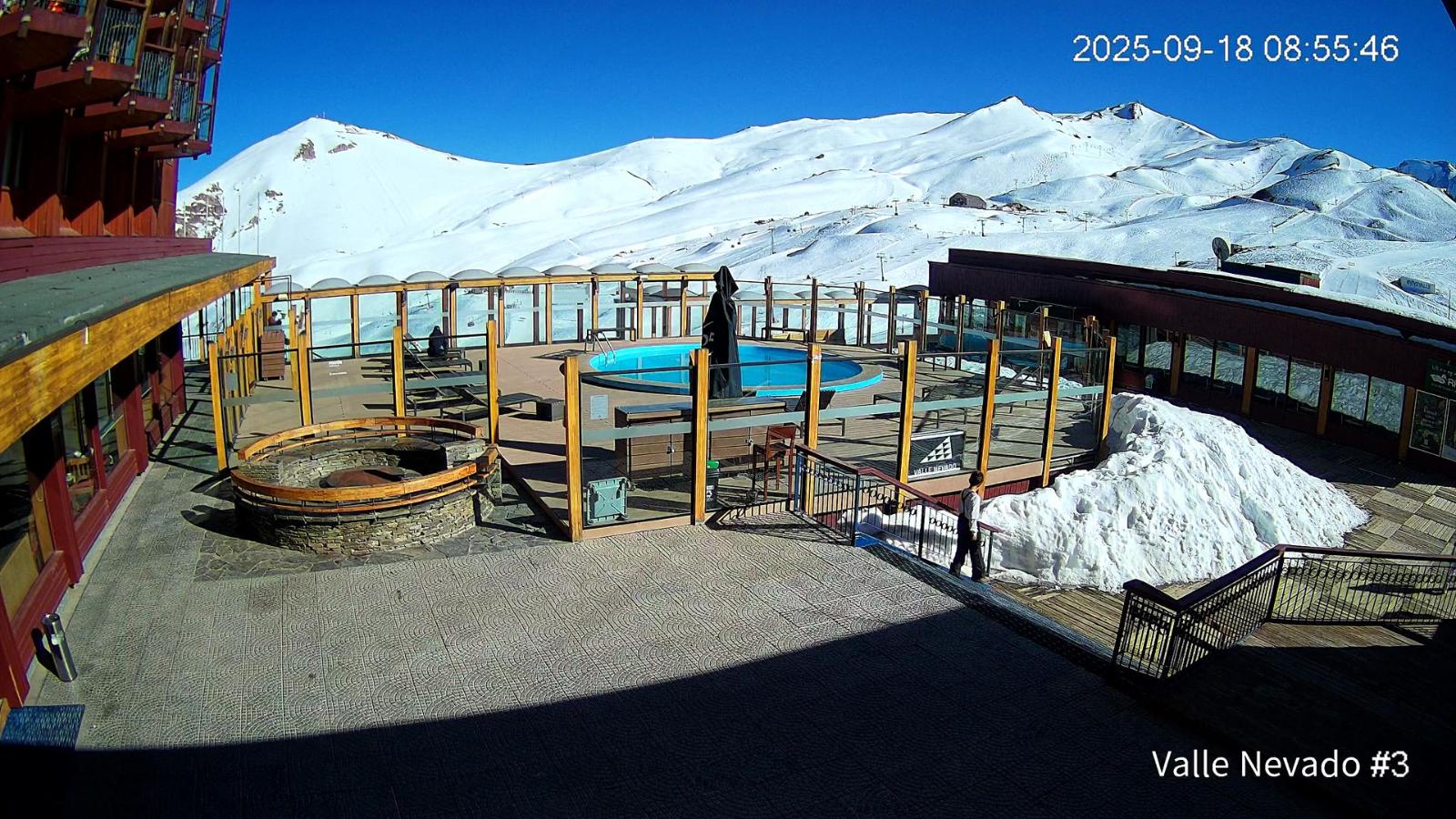 Webcam Valle Nevado: Vista Piscina