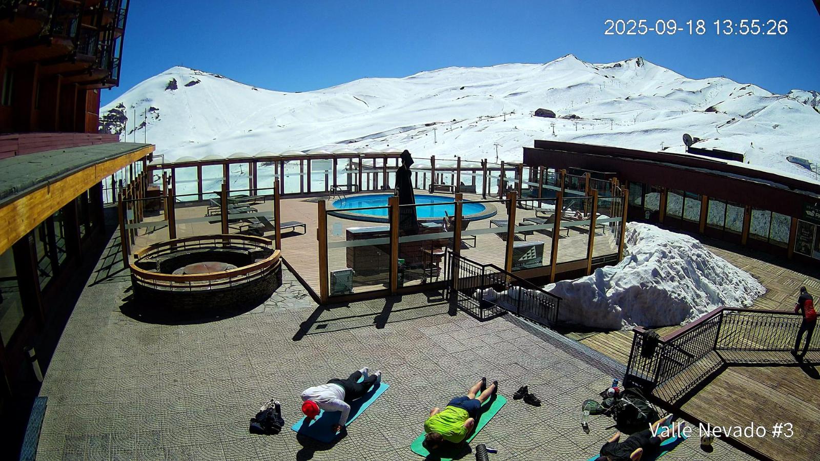 Webcam Valle Nevado: Vista Piscina