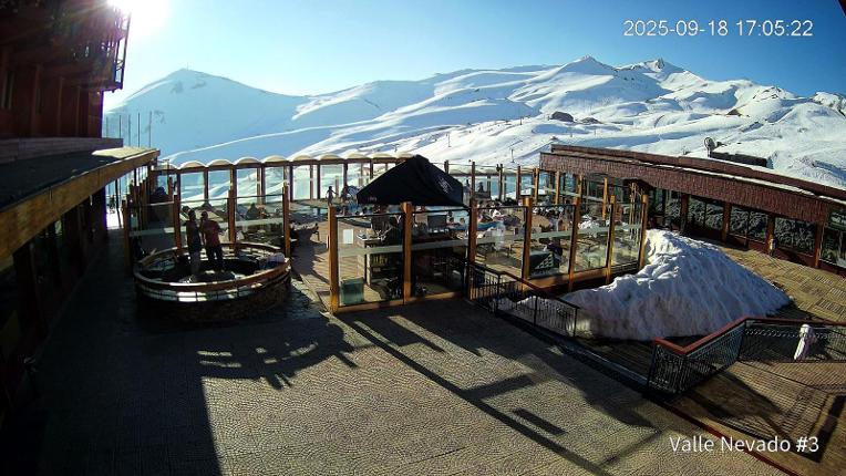 Webcam Valle Nevado: Vista Piscina