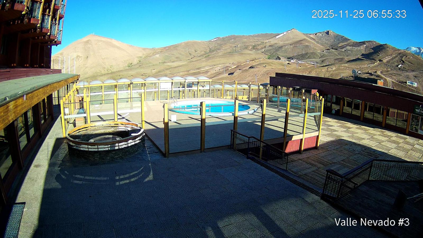 Webcam Valle Nevado: Vista Piscina