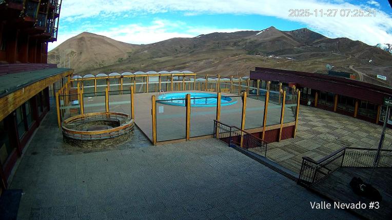 Webcam Valle Nevado: Vista Piscina