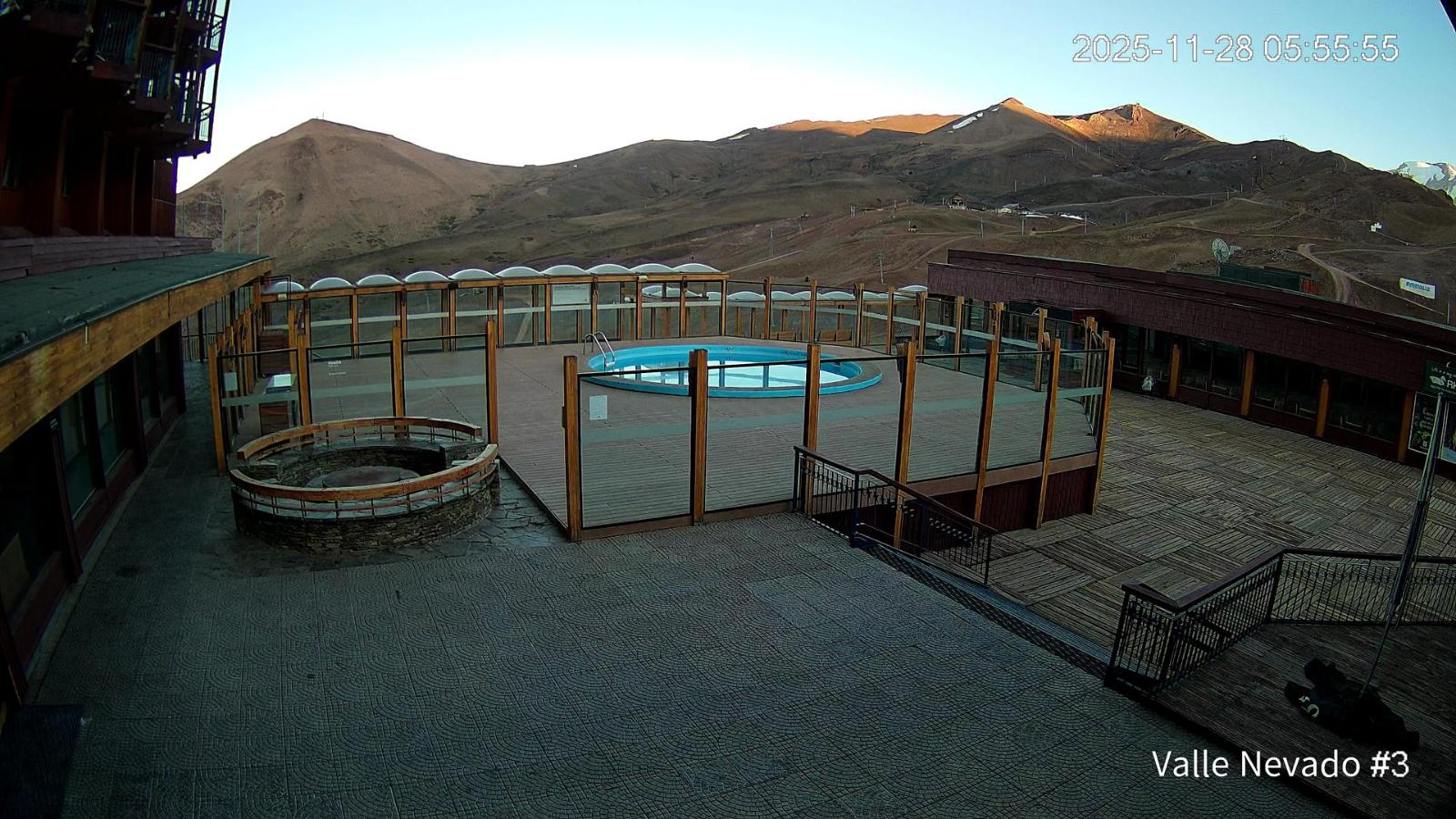 Webcam Valle Nevado: Vista Piscina