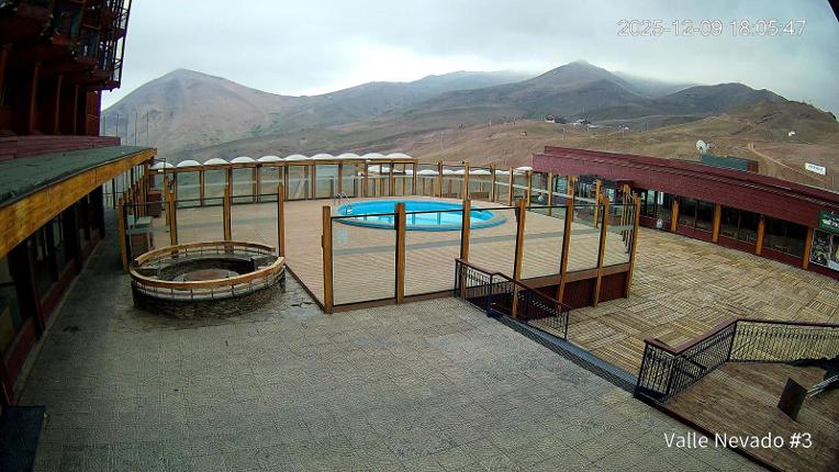 Webcam Valle Nevado: Vista Piscina