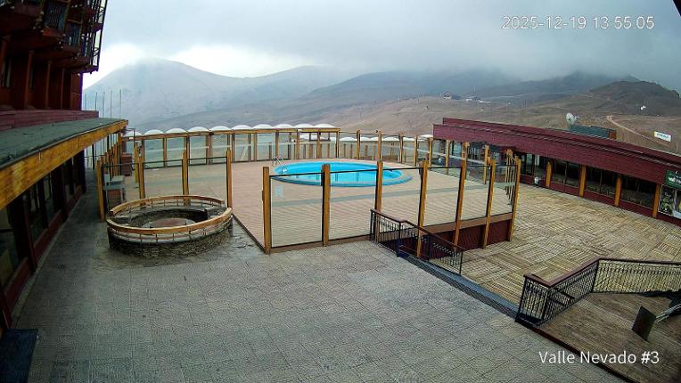 Webcam Valle Nevado: Vista Piscina