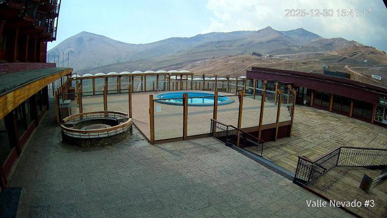 Webcam Valle Nevado: Vista Piscina