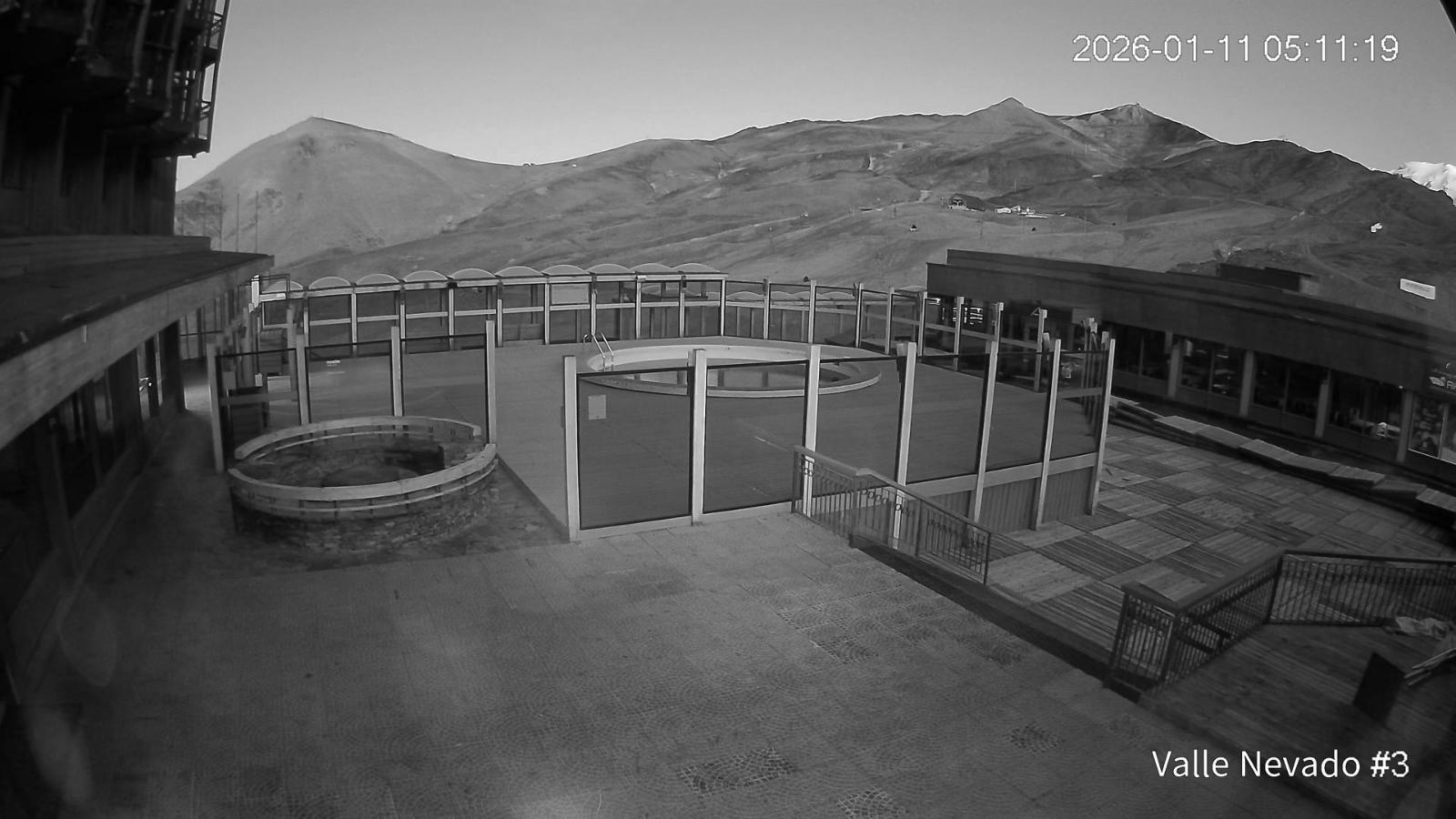 Webcam Valle Nevado: Vista Piscina