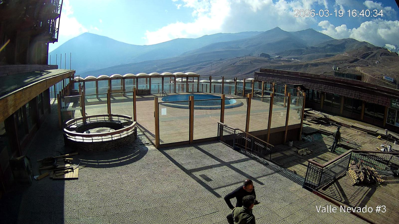 Webcam Valle Nevado: Vista Piscina