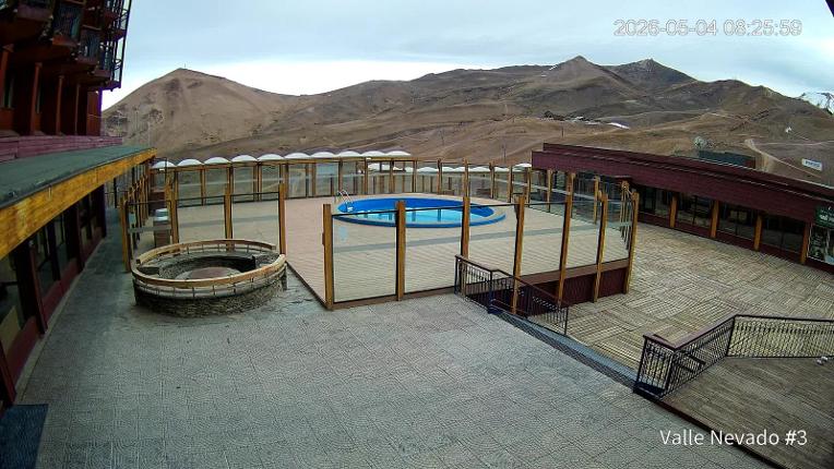 Webcam Valle Nevado: Vista Piscina