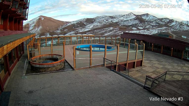 Webcam Valle Nevado: Vista Piscina