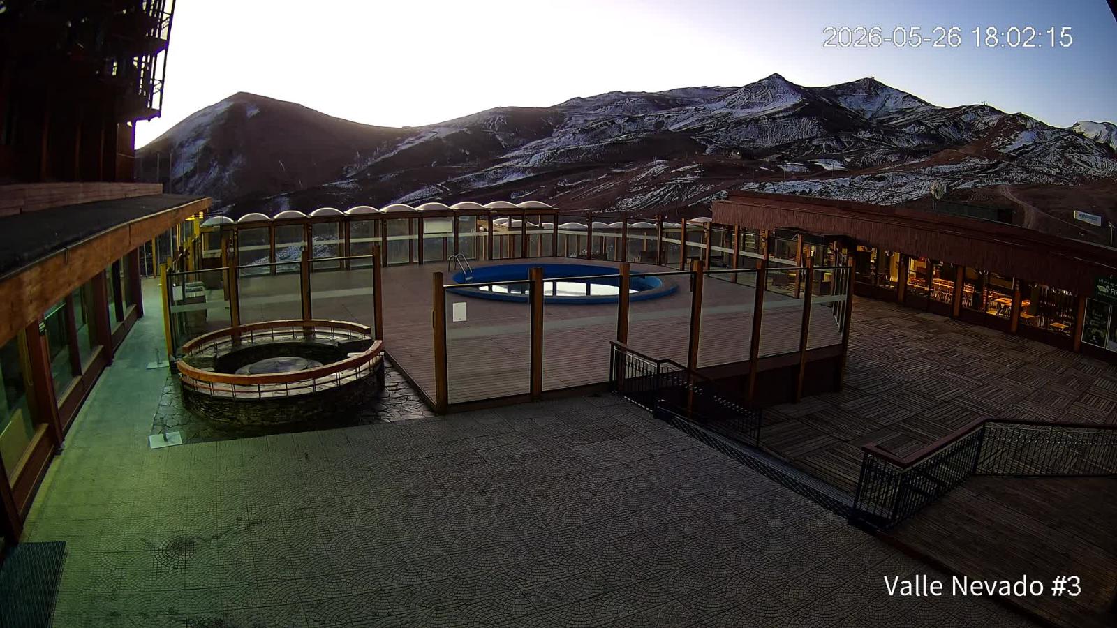 Webcam Valle Nevado: Vista Piscina