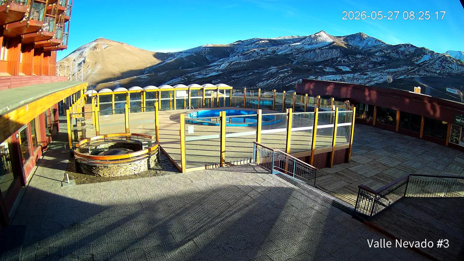Webcam Valle Nevado: Vista Piscina