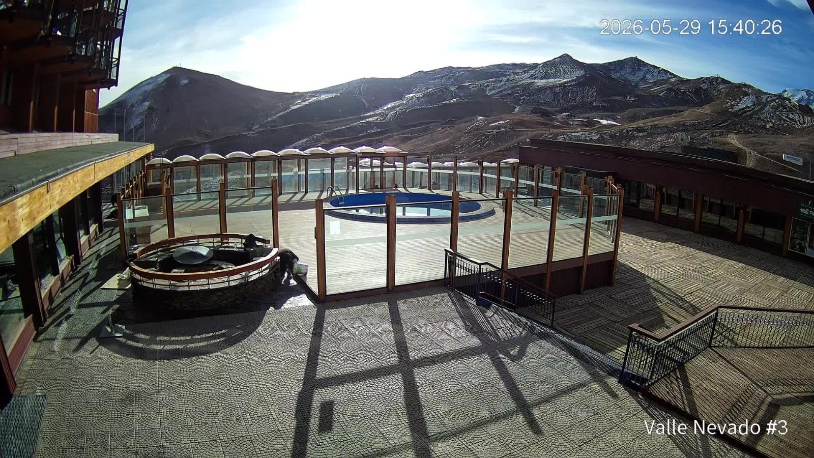 Webcam Valle Nevado: Vista Piscina