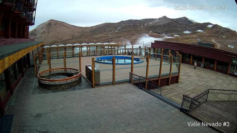 Webcam Valle Nevado: Vista Piscina
