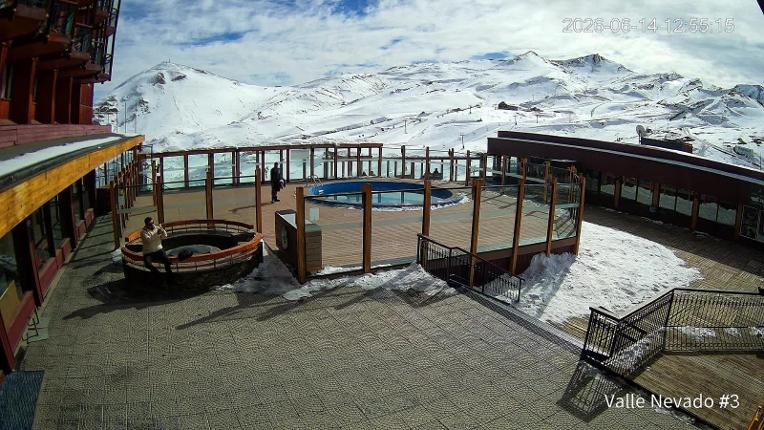 Webcam Valle Nevado: Vista Piscina
