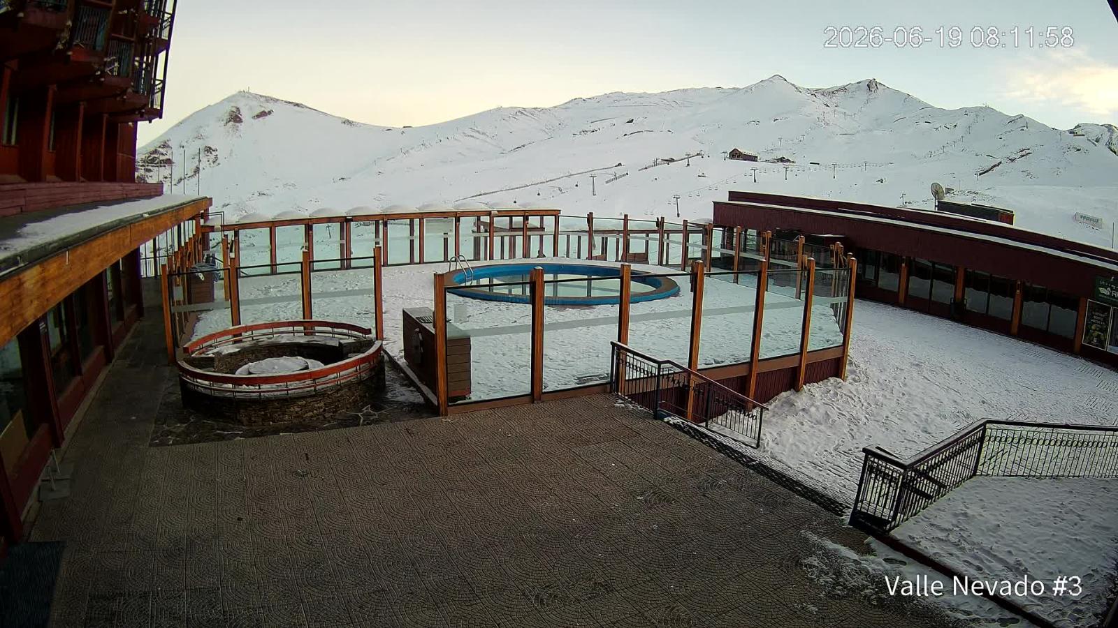 Webcam Valle Nevado: Vista Piscina