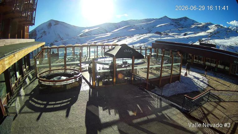 Webcam Valle Nevado: Vista Piscina