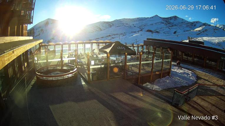 Webcam Valle Nevado: Vista Piscina