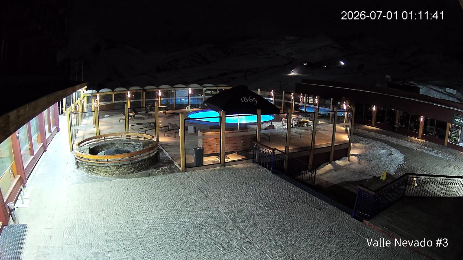 Webcam Valle Nevado: Vista Piscina