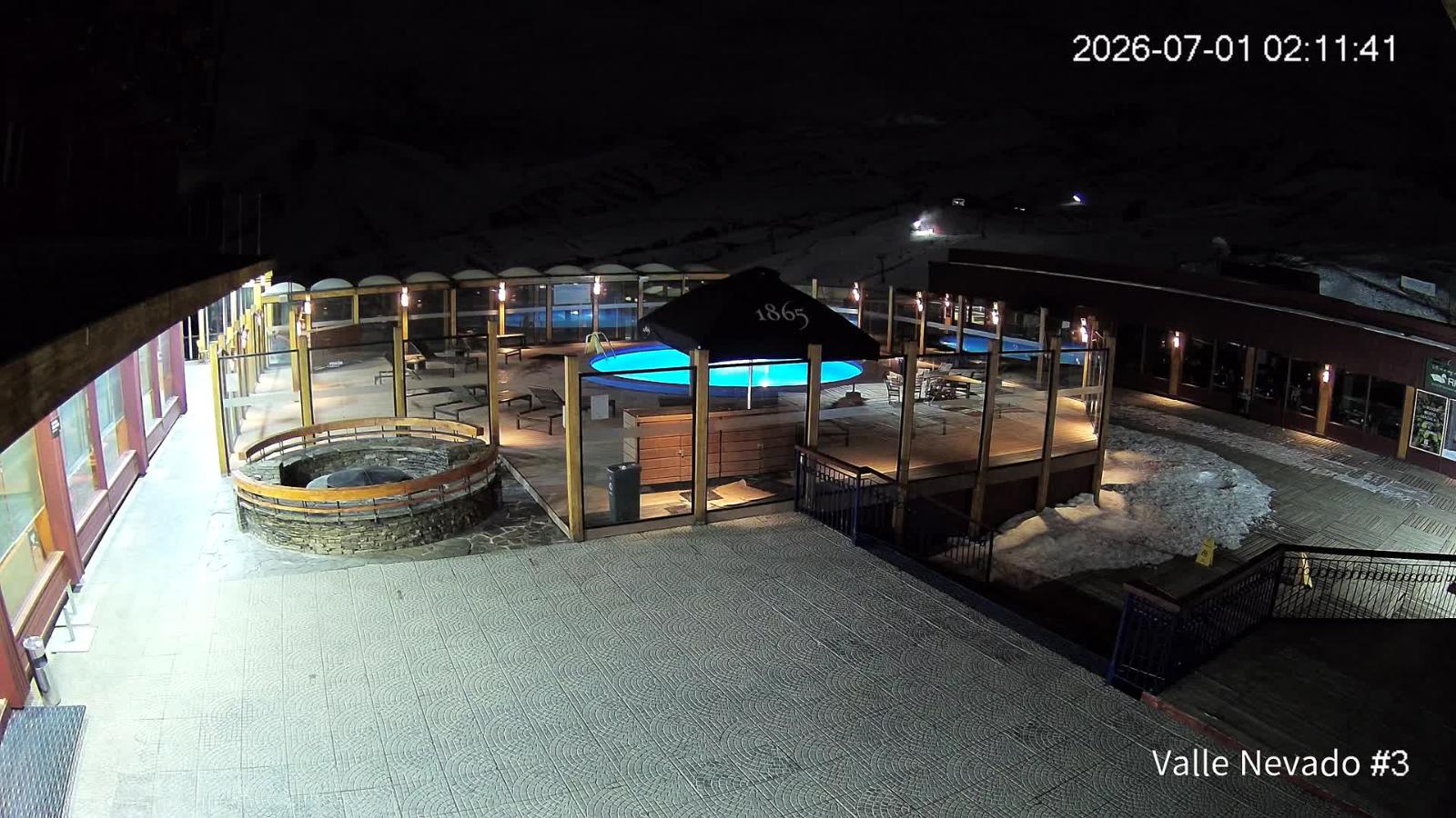 Webcam Valle Nevado: Vista Piscina