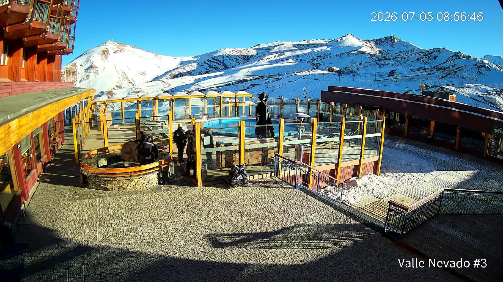 Webcam Valle Nevado: Vista Piscina