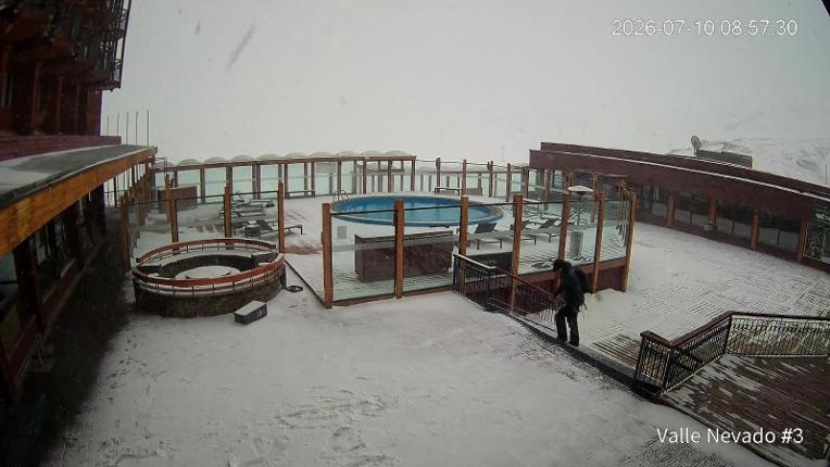Webcam Valle Nevado: Vista Piscina