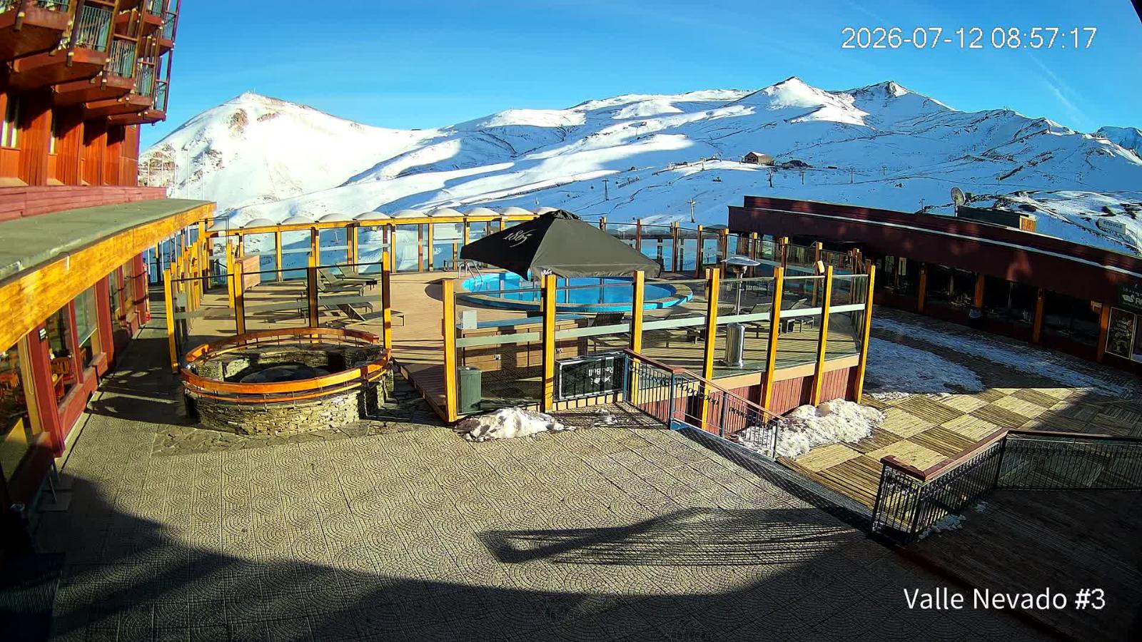 Webcam Valle Nevado: Vista Piscina