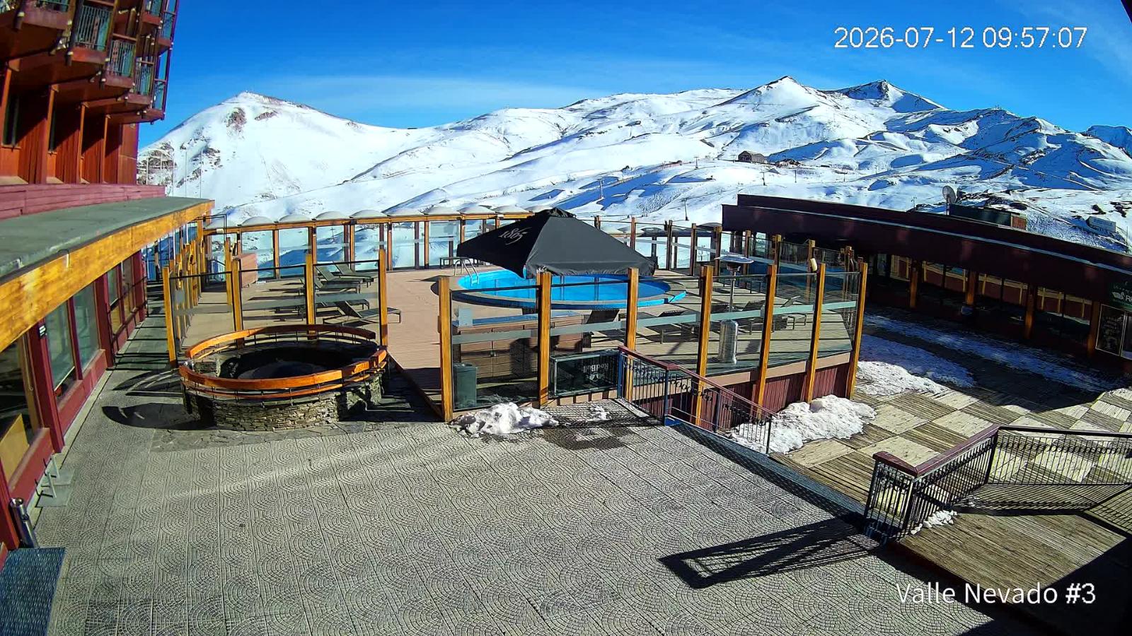 Webcam Valle Nevado: Vista Piscina