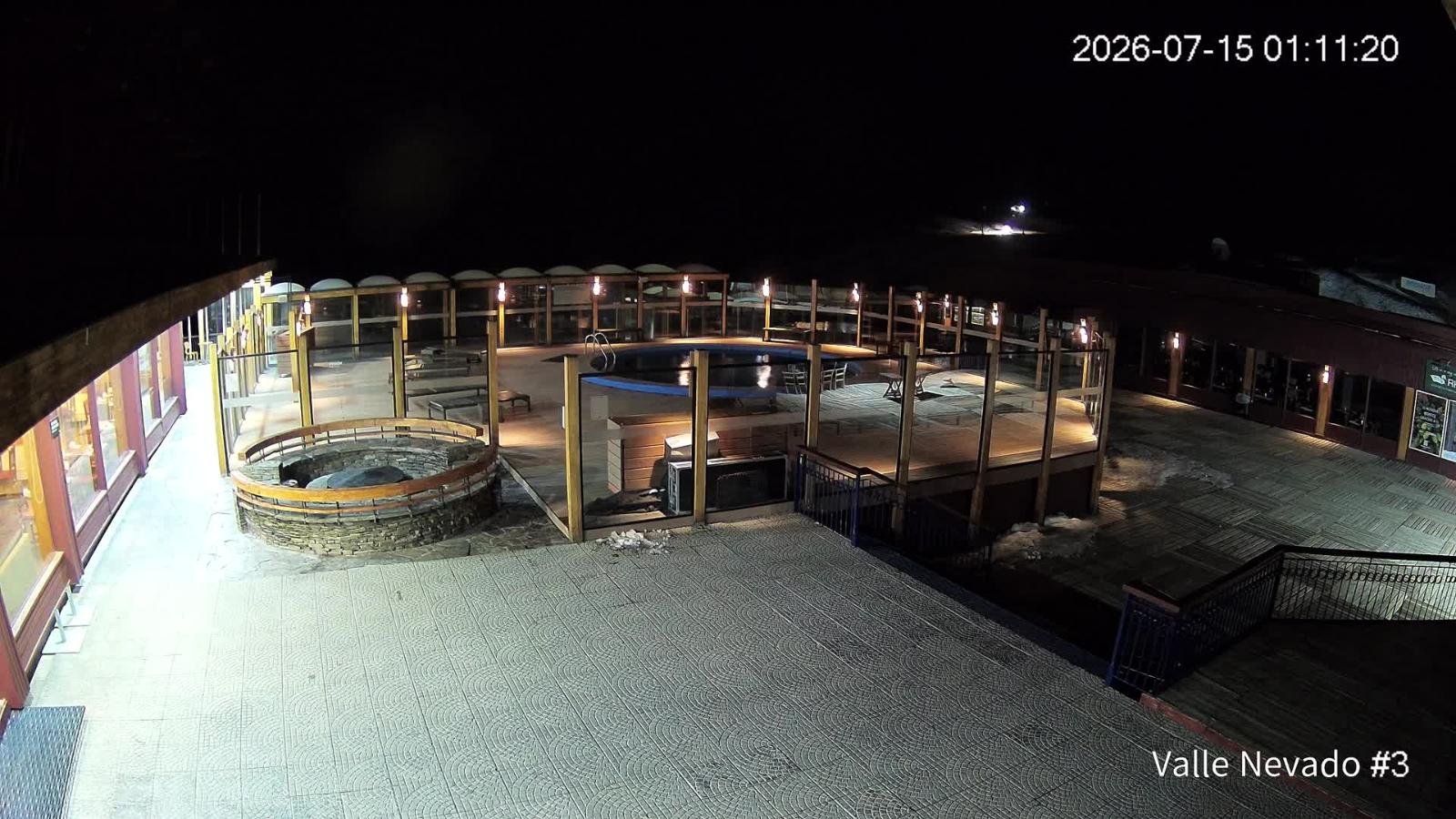 Webcam Valle Nevado: Vista Piscina
