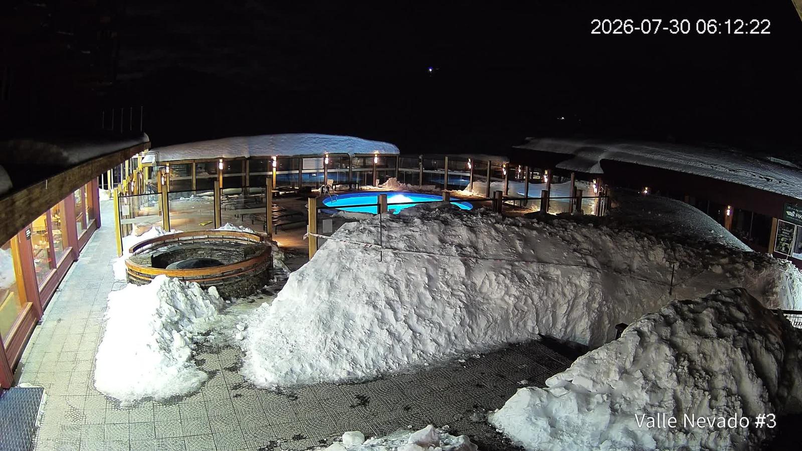 Webcam Valle Nevado: Vista Piscina