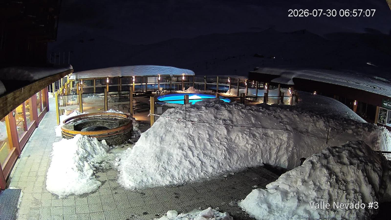 Webcam Valle Nevado: Vista Piscina