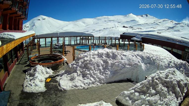 Webcam Valle Nevado: Vista Piscina