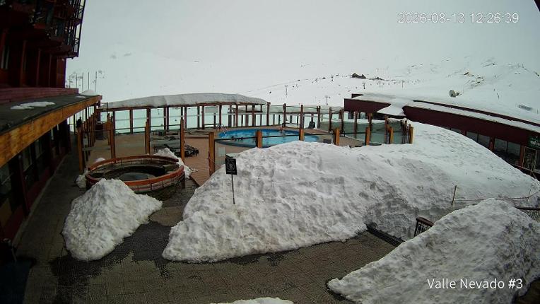 Webcam Valle Nevado: Vista Piscina