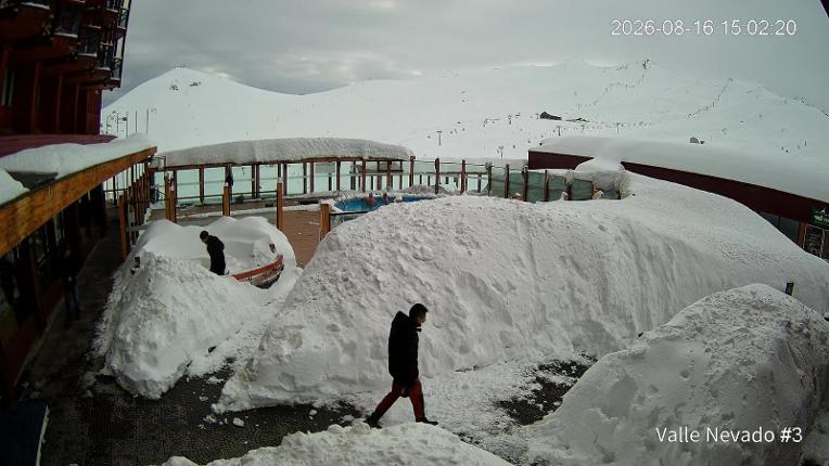 Webcam Valle Nevado: Vista Piscina