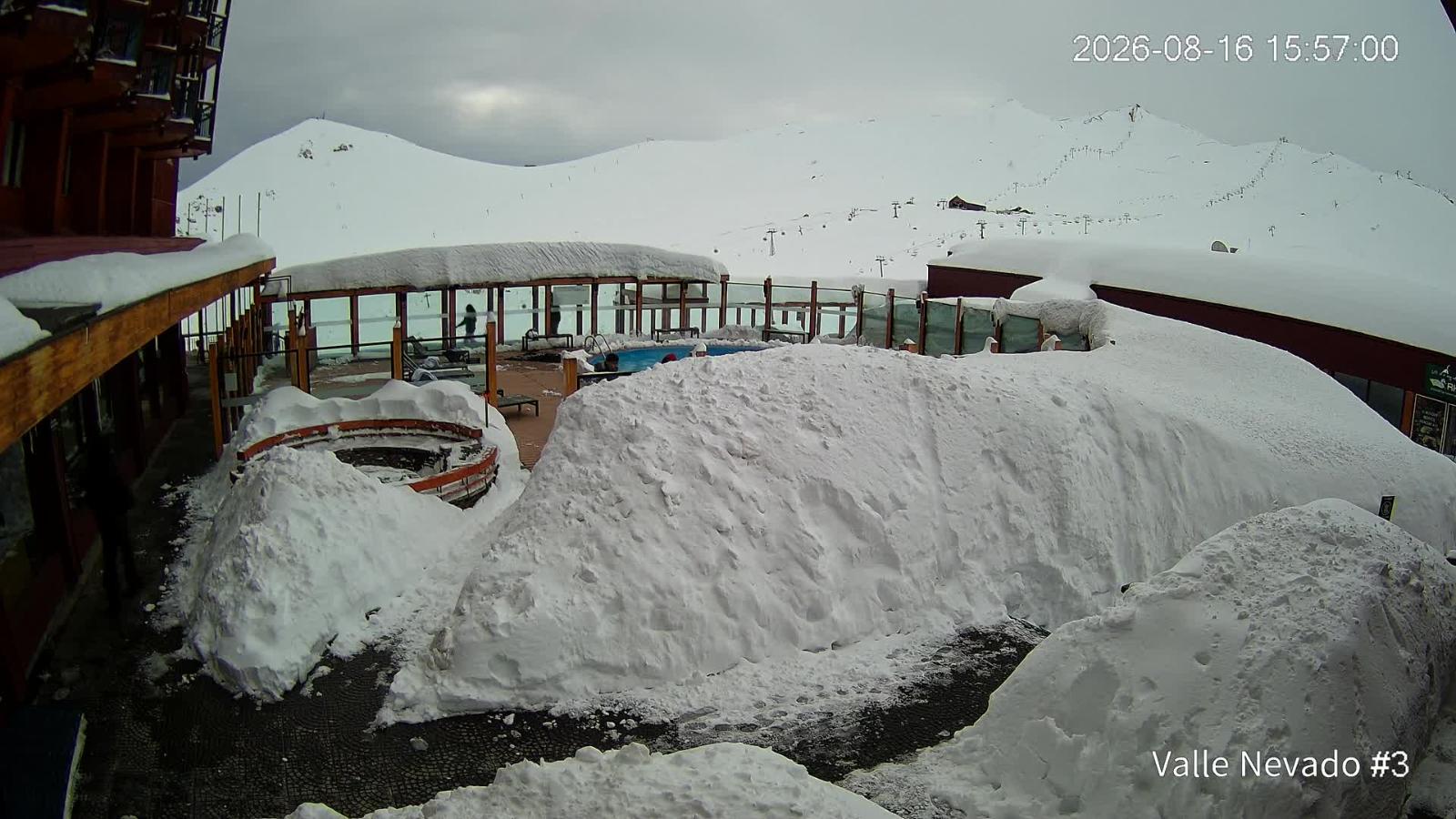 Webcam Valle Nevado: Vista Piscina