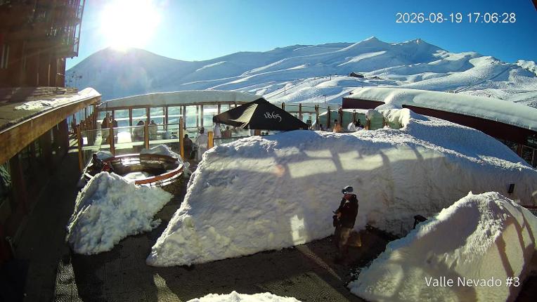 Webcam Valle Nevado: Vista Piscina