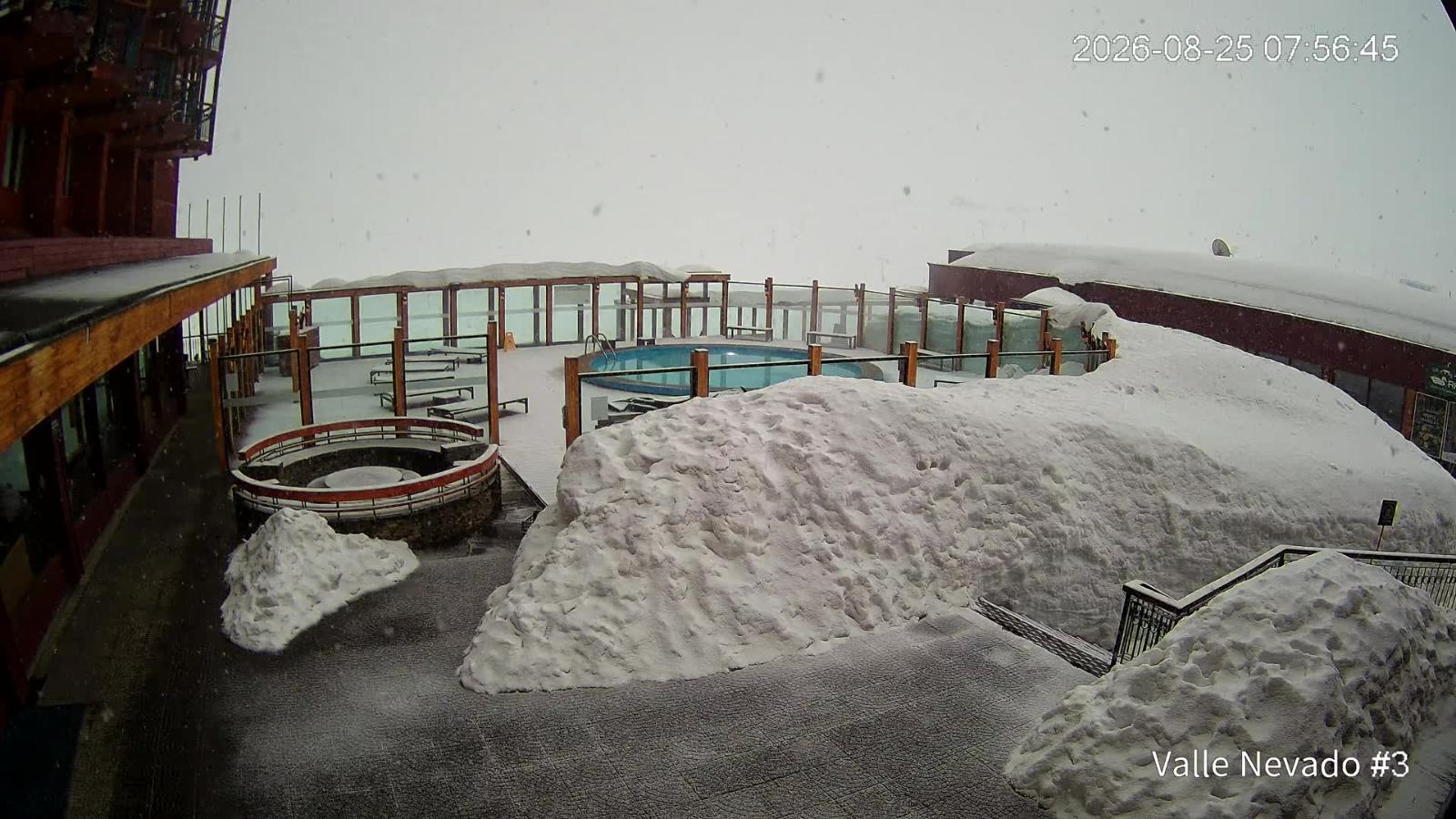 Webcam Valle Nevado: Vista Piscina